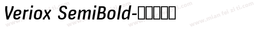 Veriox SemiBold字体转换